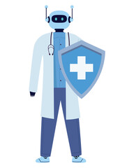 AI doctor health icon