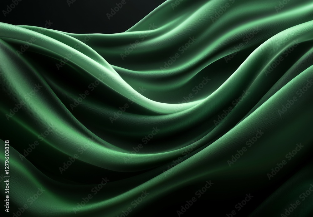 Poster an artistic pattern set against a rough, dark green gradient backdrop