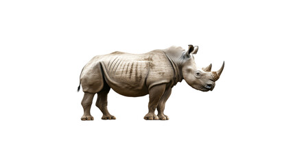 Fototapeta premium Rhinoceros standing in a natural setting