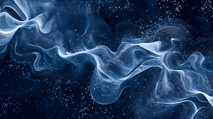 Abstract Cosmic Swirl with Stars