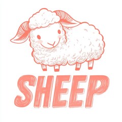 The text "Sheep" is stamped in red rubber on a white background