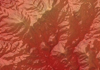 Curvas de nivel, mapa topográfico. Terreno topográfico © Stockchi