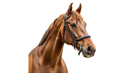 Stunning chestnut horse portrait