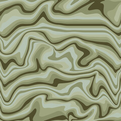 Vector illustration. Abstract wavy background in shades of green.

