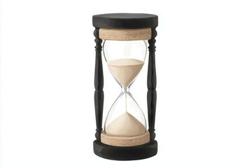 Elegant hourglass symbolizing the passage of time in classic design.