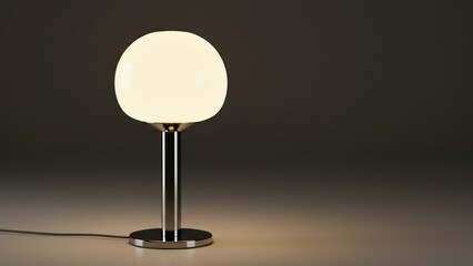 Modern minimalist glass table lamp
