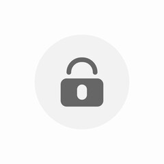 secure lock icon sign vector