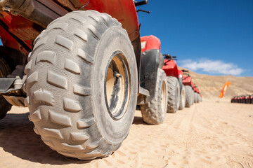 Exciting quad motorbike safari adventure in the stunning Sinai desert of Sharm el Sheikh, Egypt