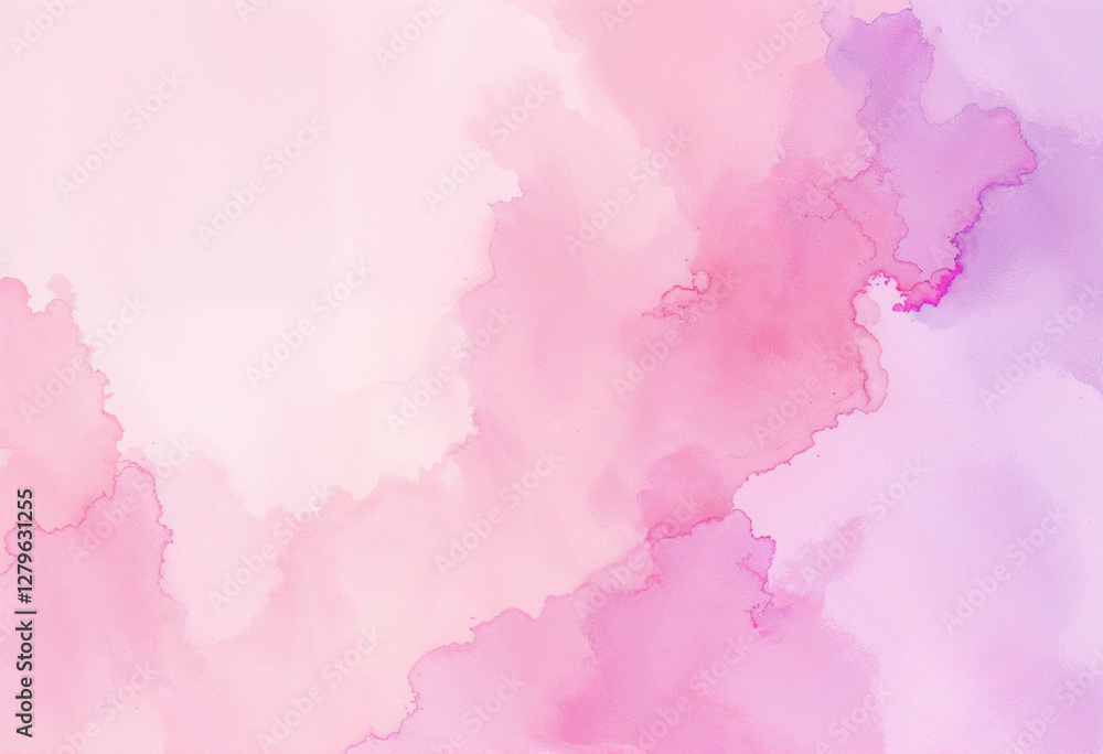 Poster soft pink watercolor abstract background with delicate flowing textures creating a dreamy and elegan