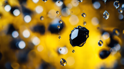 Diamonds in black ind yellow