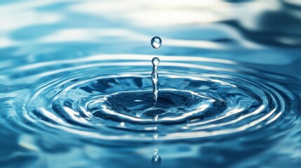 Water Droplet Impact Creates Ripples: Purity and Motion