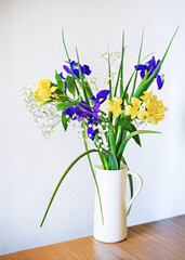 Beautiful bouquet with different flowers