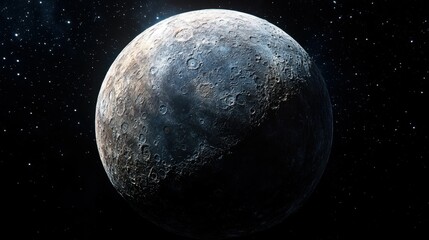 Obraz premium A close up of the moon with a dark background