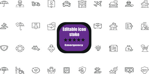 MobileSimple Set of Info and Help Desk Related Vector Line Icons. Contains such Icons as Manual