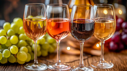 Naklejka premium Wine tasting during the grape harvest