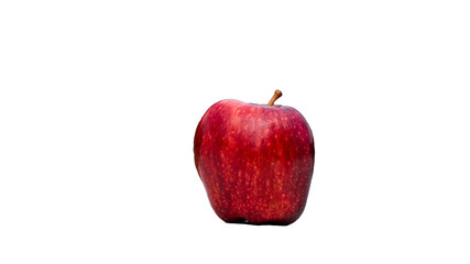 manzana roja en fondo trasparente 