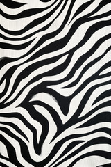A striking zebra print pattern with abstract, wavy black and white lines, giving it a fluid and organic look. The high contrast monochrome design creates a bold, eye catching aesthetic suitable for