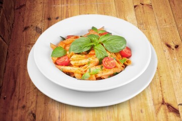 Spaghetti tasty fresh pasta dish food