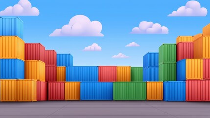 Navigating the Global Shipping Crisis: Vibrant Cargo Port Amid Logistics Delays and Trade Network Impact