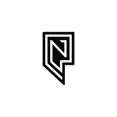 Elegant EN Letter Logo Design for Business Identity