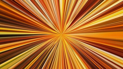 Fototapeta premium Abstract Warm Color Burst Radiating Lines Bright Golden Yellow Orange Brown Autumn Sunbeam Design Background Texture Illustration Graphic Art Image 