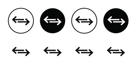 Swap icon Thin line flat illustration