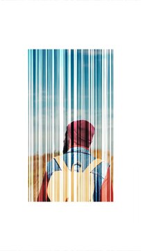 Vertical Media Texture with Lines