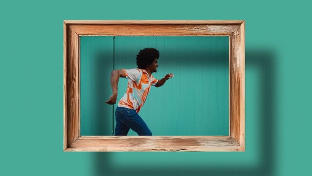 Vintage Wood Frame Overlay