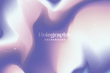 Abstract Iridescence Holographic Background Pastel Gradient. Trendy Modern Design Gradient Holographic texture