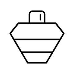Beautiful and modern perfume container with spray cap