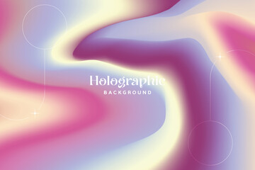 Abstract Iridescence Holographic Background Pastel Gradient. Trendy Modern Design Gradient Holographic texture