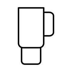 Large tiered water bottle jug with handle