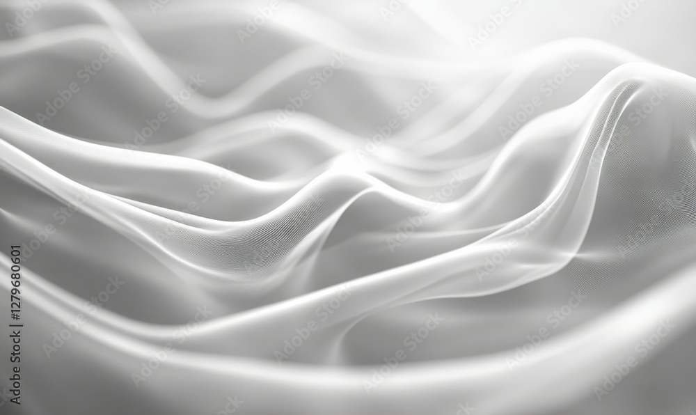Aufkleber soft light trails creating abstract patterns in the air, symbolizing creativity, digital art, and in
