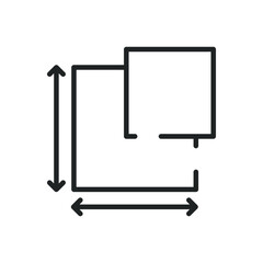 Floor plan thin line icons. Editable stroke and Perfect pixel on transparent background