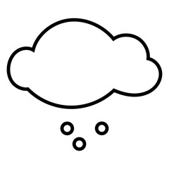 Light snow weather forecast simple design