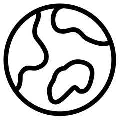 Globe Icon Element For Design