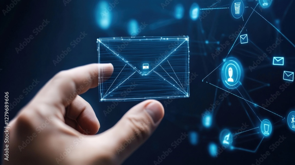Poster digital communication innovations virtual environment email technology cybersecurity context user in