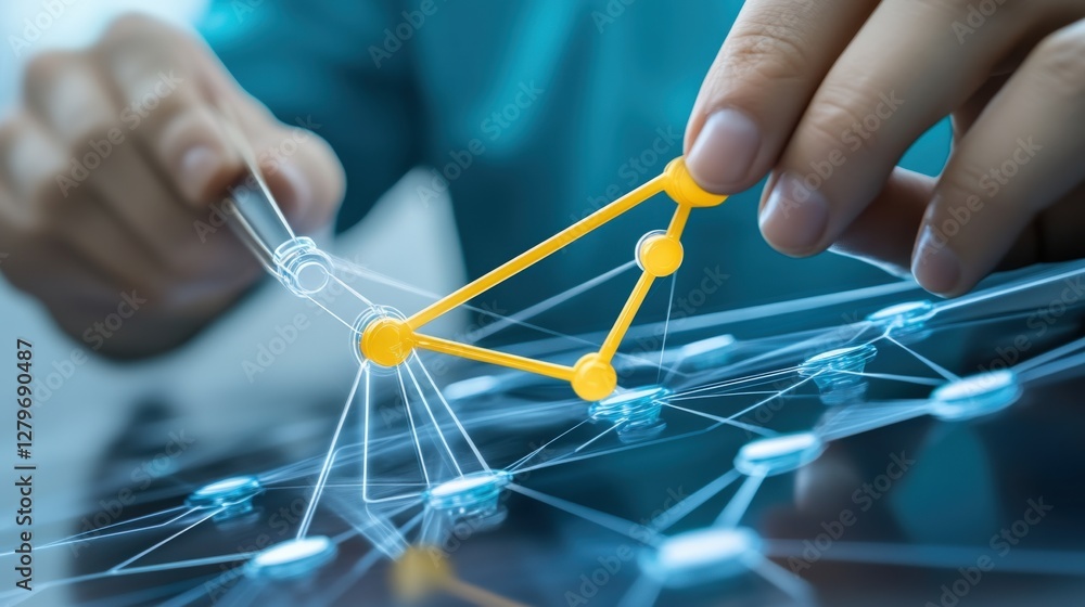 Poster innovative data visualization techniques laboratory digital art professional setting close-up techno