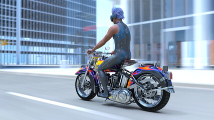 サイバーマンライダー　3DCGレンダリング