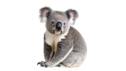 Calm koala in natural habitat