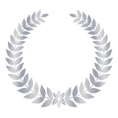 laurel wreath vector element. Suitable for award and certificate design element. Gold, silver, bronze laurel