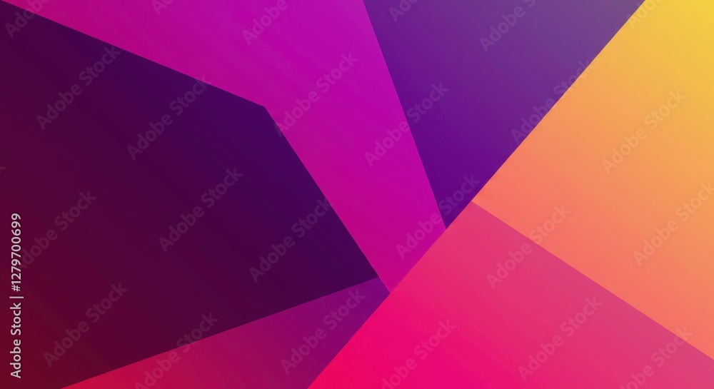 Poster abstract geometric forms: a mesmerizing composition of overlapping geometric shapes and gradients, c