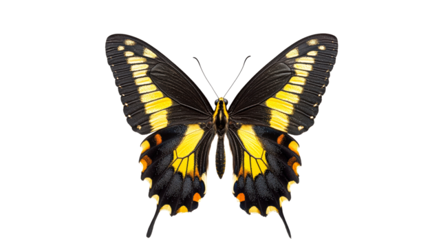Colorful butterfly with detailed wing patterns