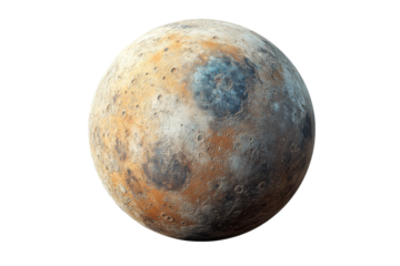 Moons diverse terrain seen from space