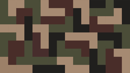 Illustration background army pixel unique design