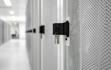 Secure Data Storage, Server Room Cabinets with Keys Ensuring Information Protection and Access Control in a Modern Technology Environment