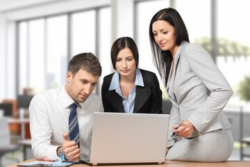 Business people team at meeting for company report.