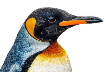 Beautiful close up of a vibrant penguin in nature