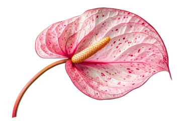 Beautiful pink and white tropical flower detail