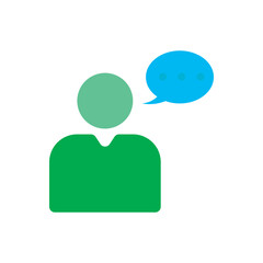 Illustration design of customer service icon, teller, secretary, support client assistance vector flat icon. 